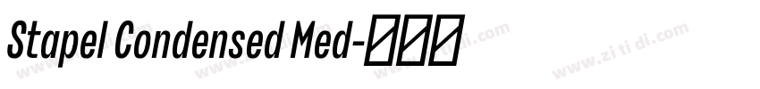 Stapel Condensed Med字体转换